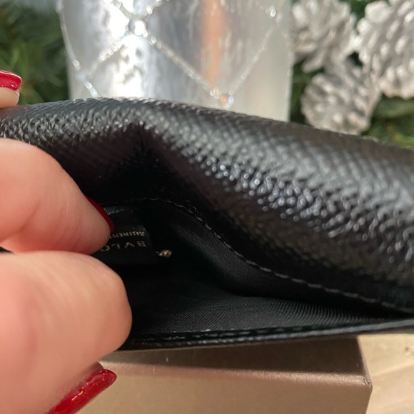 Bvlgari Black Calf Leather Clip Coin Purse NIB - Picture 3 of 9